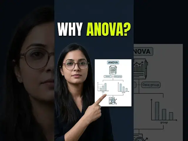 Video thumbnail for Why ANOVA Essential to Avoid False Positives? #biostatistics #shorts