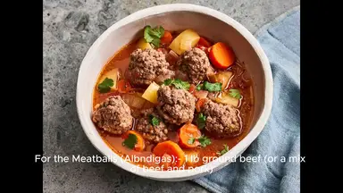 'Video thumbnail for albondigas recipe'