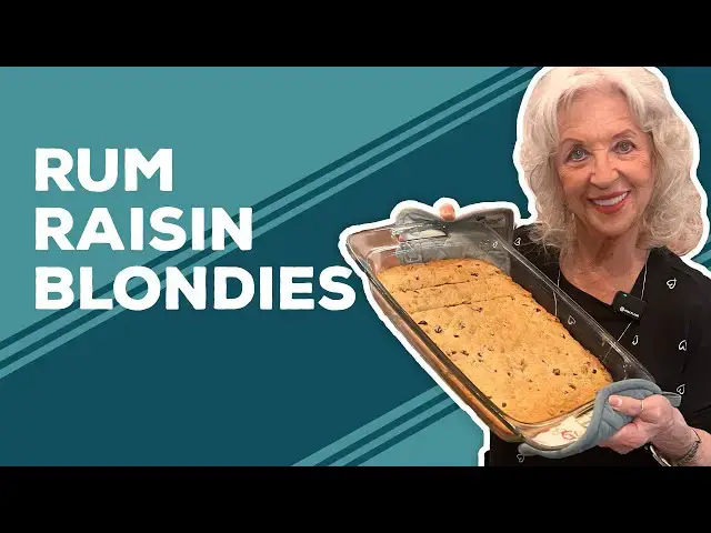 Video thumbnail for Love & Best Dishes: Rum Raisin Blondies Recipe | Game Day Dessert Ideas