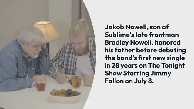 Video thumbnail for **Sublime's Jakob Nowell Honors Late Father Bradley Before Debuting Band's First Single in 28 Years on 'Tonight Show'**