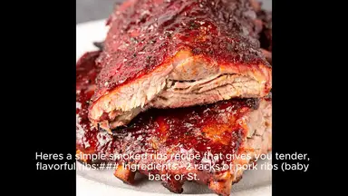 'Video thumbnail for smoked ribs recipe'