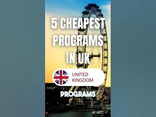 Video thumbnail for 5 Cheapest Programs to Study in UK