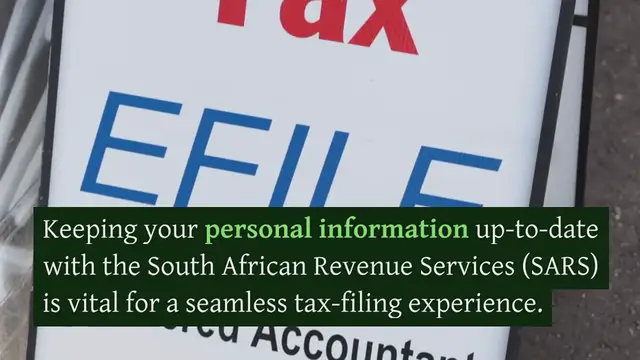 Video thumbnail for How to Change Address or Phone Number on SARS eFiling?