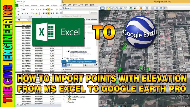 'Video thumbnail for How to Import Excel Data to Google Earth | Coordinates with Elevation from Excel to Google Earth'