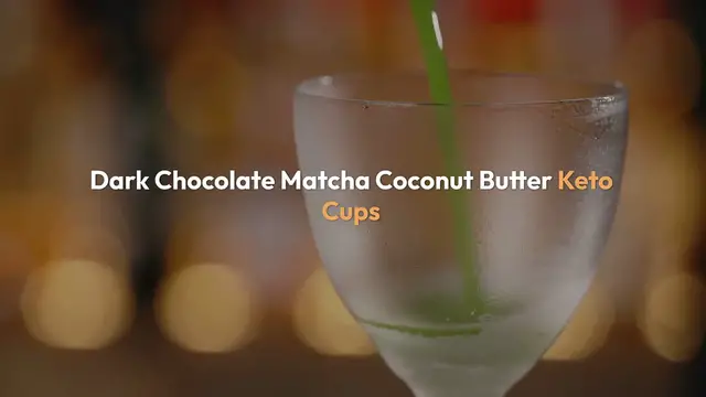Video thumbnail for Dark Chocolate Matcha Coconut Butter Keto Cups – A Decadent Low-Carb Delight