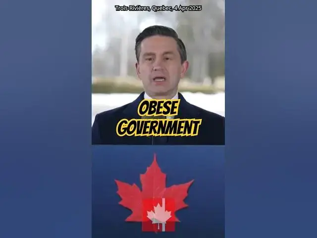 'Video thumbnail for Poilievre blasts Carney for vowing to stack billions more on top of a morbidly obese government'