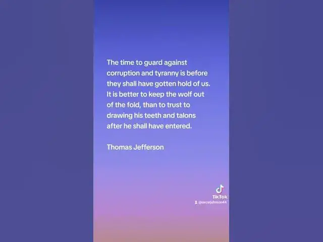 Video thumbnail for Thomas Jefferson quote 1