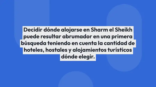 Video thumbnail for Dónde alojarse en Sharm el Sheikh [Con mapa] ¡Todo lo que me hubiera gustado saber!