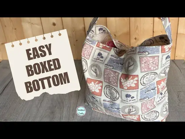 Video thumbnail for How to Make a Bucket Bag for Beginners | Easy Box Bottom & Button Loop