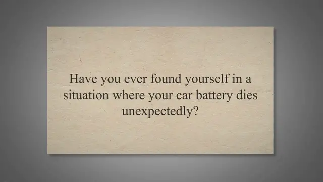 Video thumbnail for Jump-Starting a Car: A Comprehensive Guide