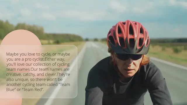 Video thumbnail for 250+ Best Cycling Team Names Ideas to Pick From