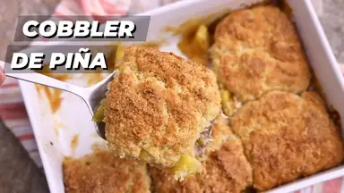 'Video thumbnail for Como Hacer Cobbler de Piña'