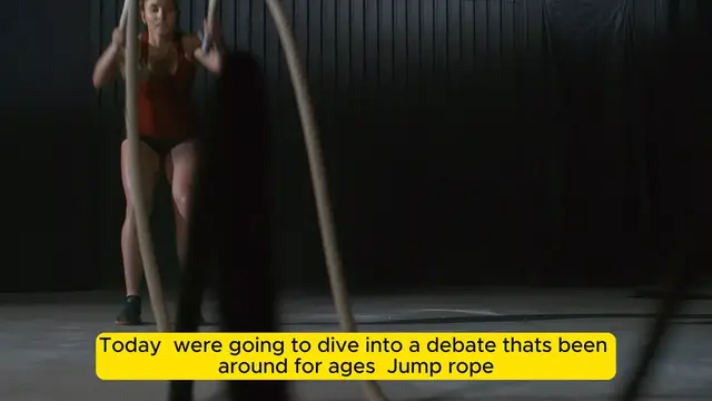 Video thumbnail for Jump Rope vs. Running_ Which Workout Is Better for