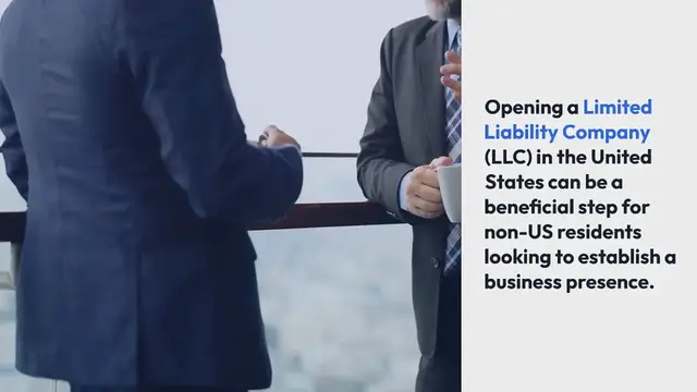 Video thumbnail for How to Open an LLC for Non US Residents Easily & Fast