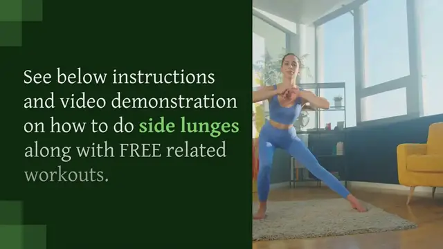 Video thumbnail for How To Do Side Lunges Exercise To Develop Strong Legs: