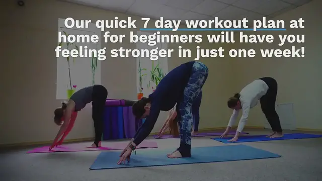 Video thumbnail for 7 Day Workout Plan At Home For Beginners: