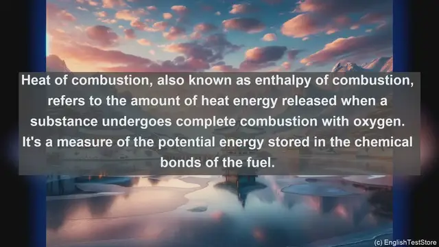 Video thumbnail for Heat of combustion in science  definition and examples