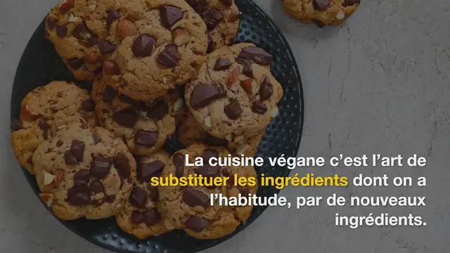 Video thumbnail for Cookies vegans moelleux au chocolat noir et amandes