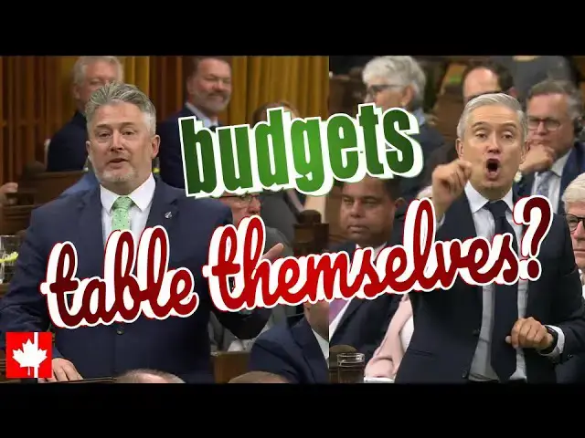 'Video thumbnail for Budgets table themselves? Families and Brookfield have budgets. Why doesn't Carney government?'