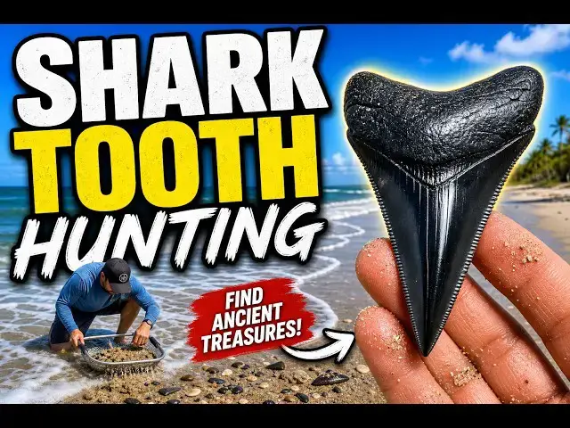 Video thumbnail for Shark Tooth Hunting on the Beach | Sifting Sand for Hidden Fossils