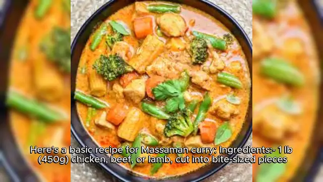 Video thumbnail for Massaman curry Recipe