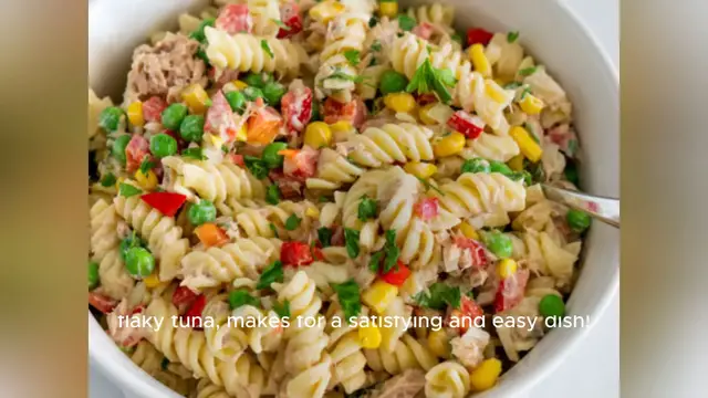'Video thumbnail for tuna pasta salad recipe'
