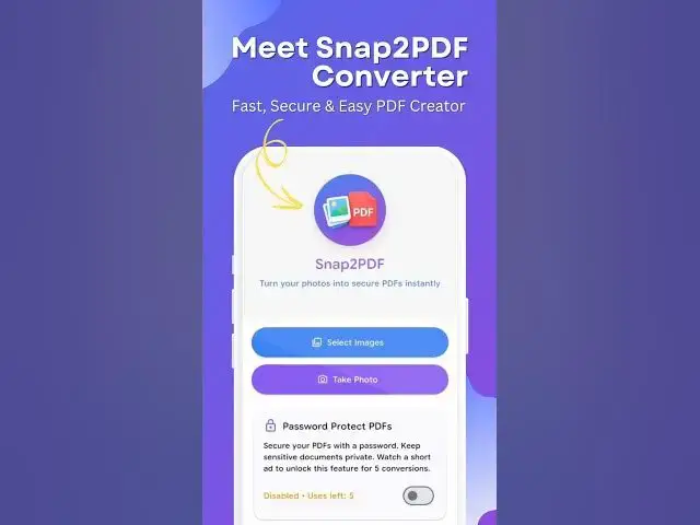 Video thumbnail for Snap2PDF Converter – Convert Images to PDF Instantly | Android App
