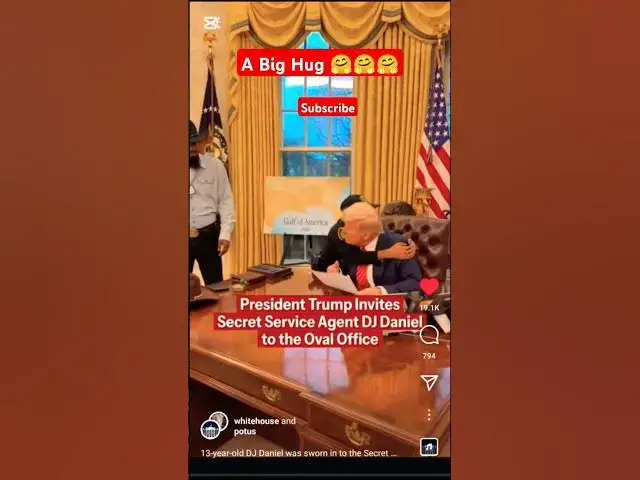 Video thumbnail for 13 Year give Trump A Big Hug 🤗 #johnselephilip #billionaire #benwallace #davidmeltzer #realgenius