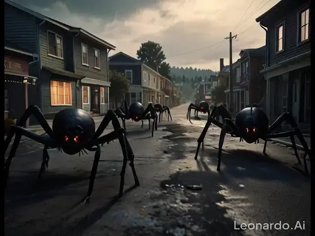 Video thumbnail for Giant spiders in the field #scary