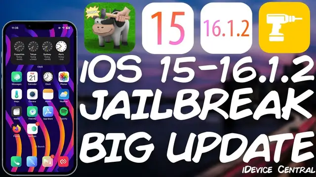Video thumbnail for iOS 15 - 16.1.2 BIG JAILBREAK NEWS: Cowabunga v10 RELEASED (MAJOR Fixes + More Tweaks) - All Devices