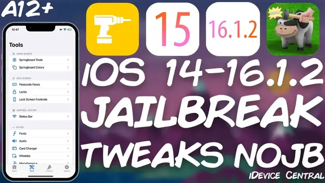 'Video thumbnail for iOS 14.0 - 16.1.2 JAILBREAK News: NEW Cowabunga RELEASE! Fixes Major Issue With Tweaks!'