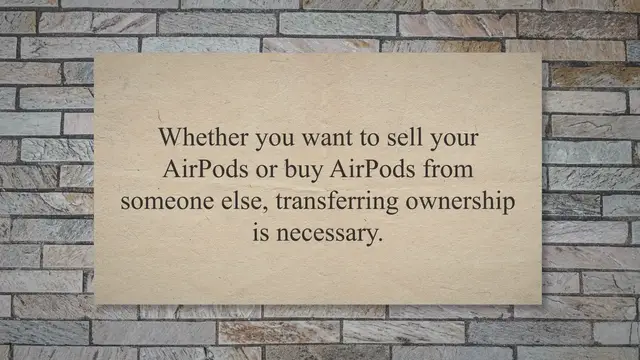 'Video thumbnail for How to Change Ownership of AirPods? A Complete Guide!'