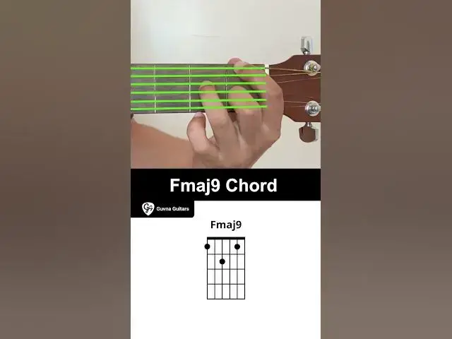 Video thumbnail for How To Play The Fmaj9 Chord On Guitar - Guvna Guitars