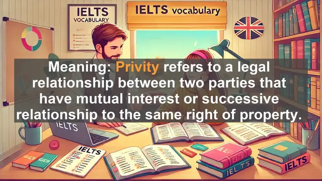 Video thumbnail for 5000 Must Know IELTS 8.0 Vocabulary - IELTS Vocabulary: Understanding 'Privity' in Legal Context