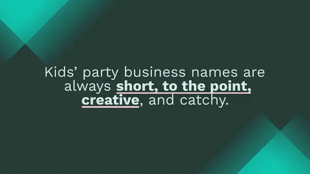 Video thumbnail for 600+ Kids Party Business Names Ideas to Start A Business