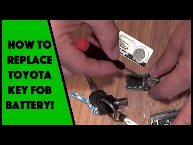 Video thumbnail for How to Replace the Toyota Key Fob Remote Battery!