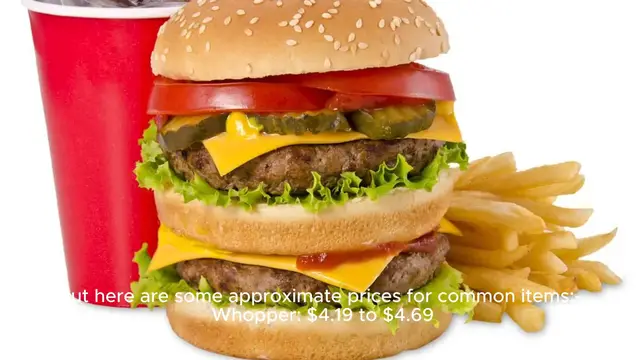 Video thumbnail for burger king menu Price