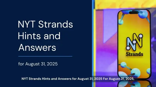 'Video thumbnail for NYT Strands hints, answers for August 31, 2025'