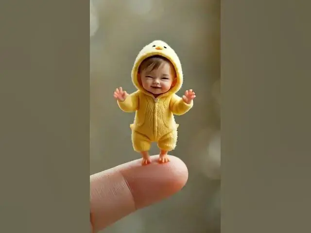 'Video thumbnail for Tiny baby dancing on Finger ๐| Baby shark remix #shorts #viral #cute'