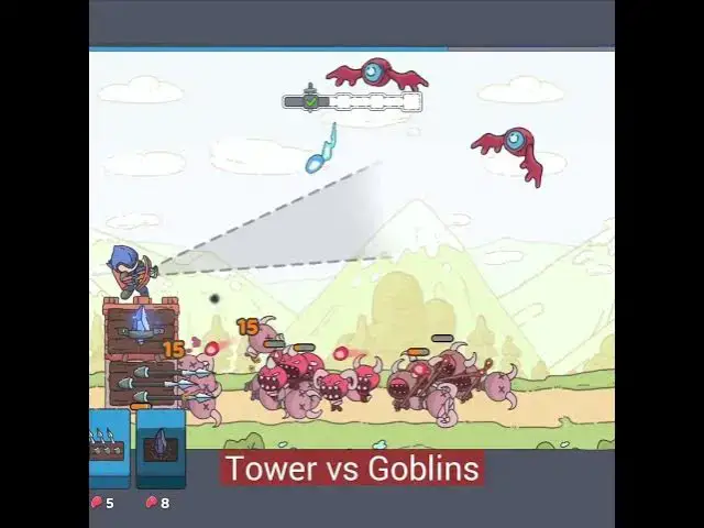 Video thumbnail for Tower vs Goblins #browsergame #survivalgames #defensegames #towerdefensegames #archerygames