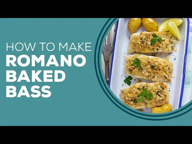 Video thumbnail for Blast from the Past: Romano Baked Bass Recipe | Sea Bass Fillet Recipe