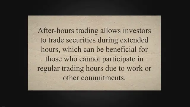 Video thumbnail for Maximizing Your Investments: A Comprehensive Guide to Schwab After-Hours Trading