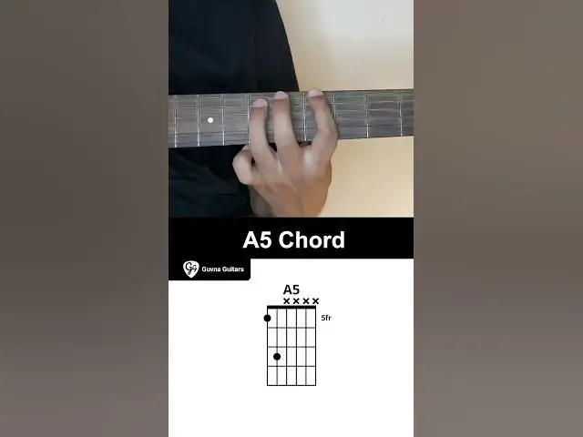 Video thumbnail for How To Play The A5 Chord On Guitar - Guvna Guitars
