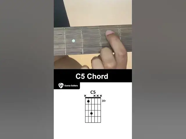 Video thumbnail for How To Play The C5 Chord On Guitar - Guvna Guitars
