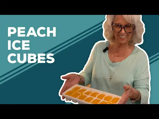 Video thumbnail for Love & Best Dishes: Peach Ice Cubes Recipe | Summer Drink Ideas