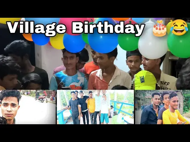 'Video thumbnail for Village Birthday Party Funny 😂 Full Masti My First Vlog'