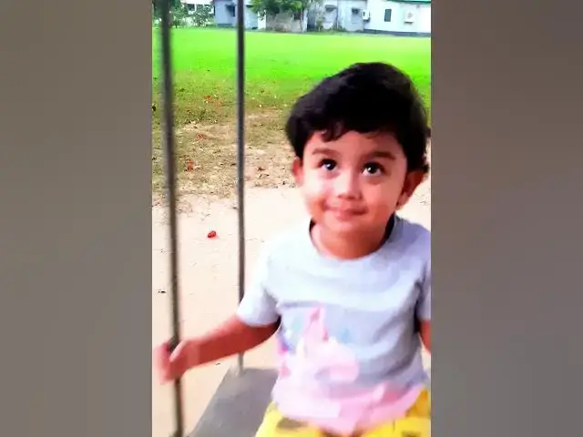 Video thumbnail for Beautiful Baby Swing in Park | Enjoying Swing |