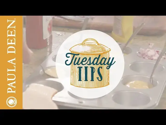 Video thumbnail for Tuesday Tips from Paula Deen - Use a muffin tin for condiment station