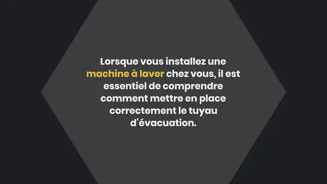 Video thumbnail for Comment mettre le tuyau d’évacuation de machine à laver ?