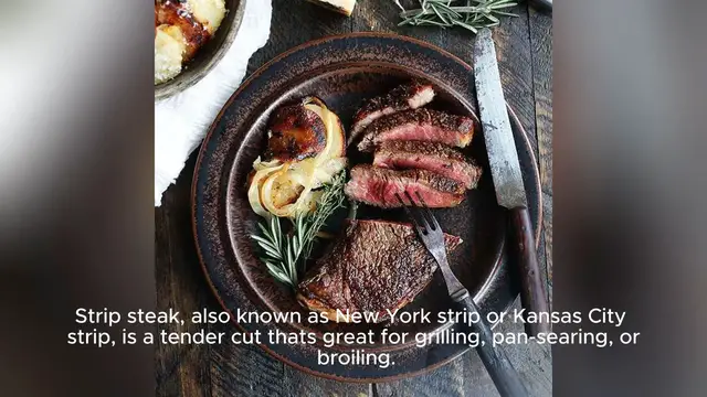 Video thumbnail for strip steak recipe
